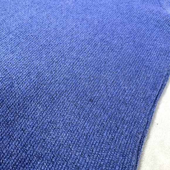 Ann Taylor Loft Sweater Womens M Blue Hooded Pullover Casual Athleisure Acrylic - Picture 8 of 10